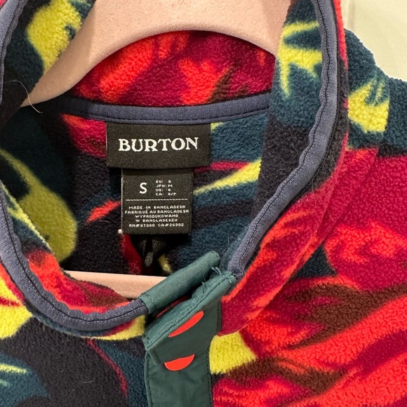 Burton Hearth Fleece Pullover Hibiscus Pink S - Picture 2 of 8